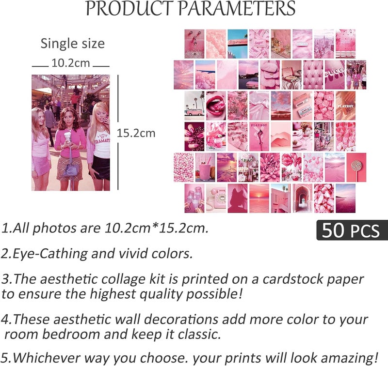 BPA 50Pcs Aesthetic Wall Collage Kit - Image 3