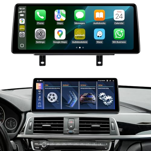 AINAVITO 12.3 Inch Android 13 Car Stereo for BMW Carplay Screen 3/4 Series NBT System 2013-2016 | 4G RAM+64G ROM | Wireless CarPlay/Android Auto | 2400 * 900 Resoluton IPS Touch Screen | Retain iDrive - Image 1