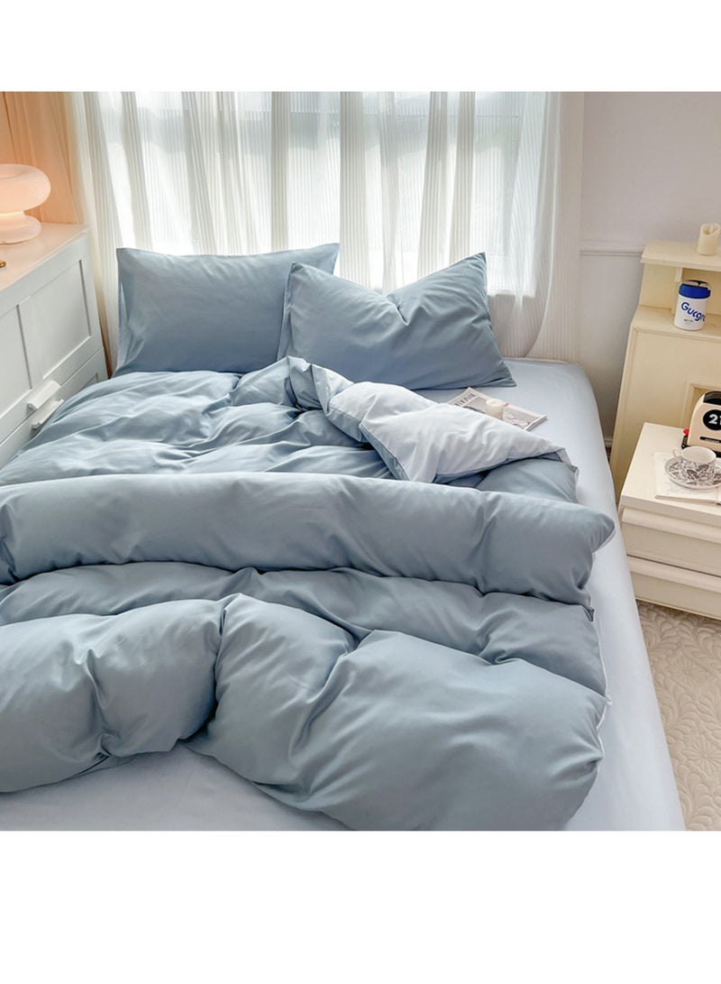 Sharpdo 4-Piece Set Bedding Modal Quilt Cover Set with 1 Quilt Cover 1 Sheet and 2 Pillowcases 2m Bed (220*240cm) - Image 3