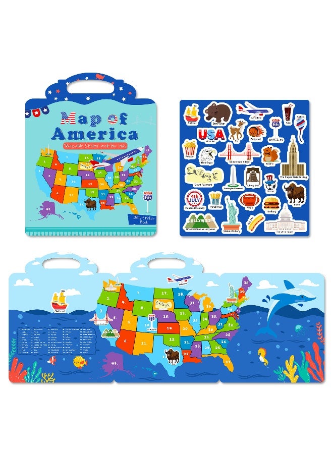 Children's Focus Enhancement Educational Sticker Book for Early Learning - Image 1