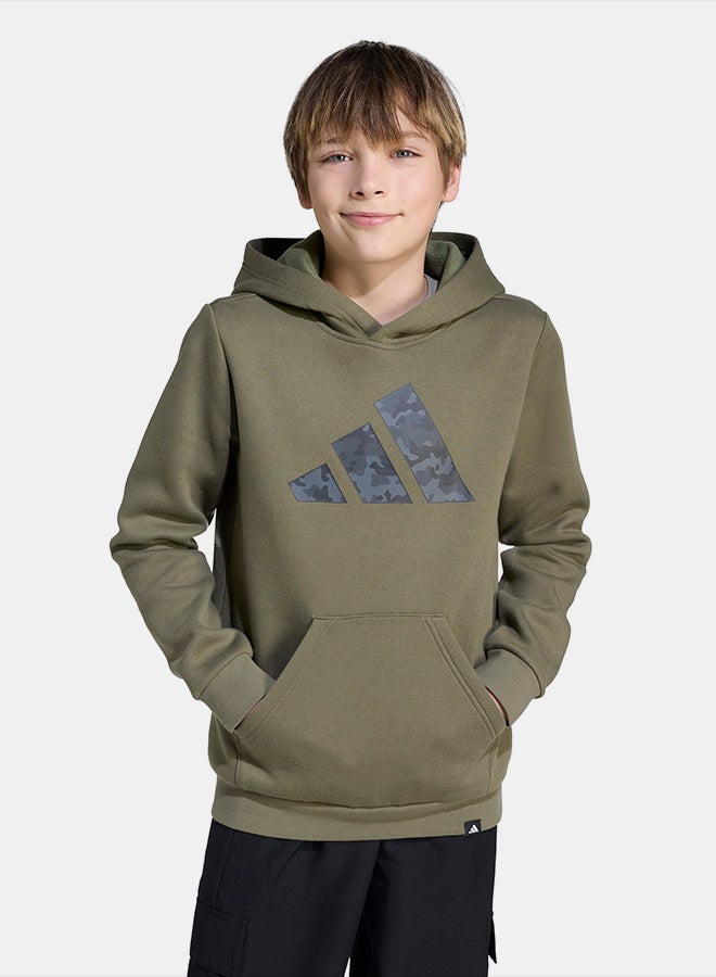 Adidas هودي جرافيك كامو للأطفال - Image 1