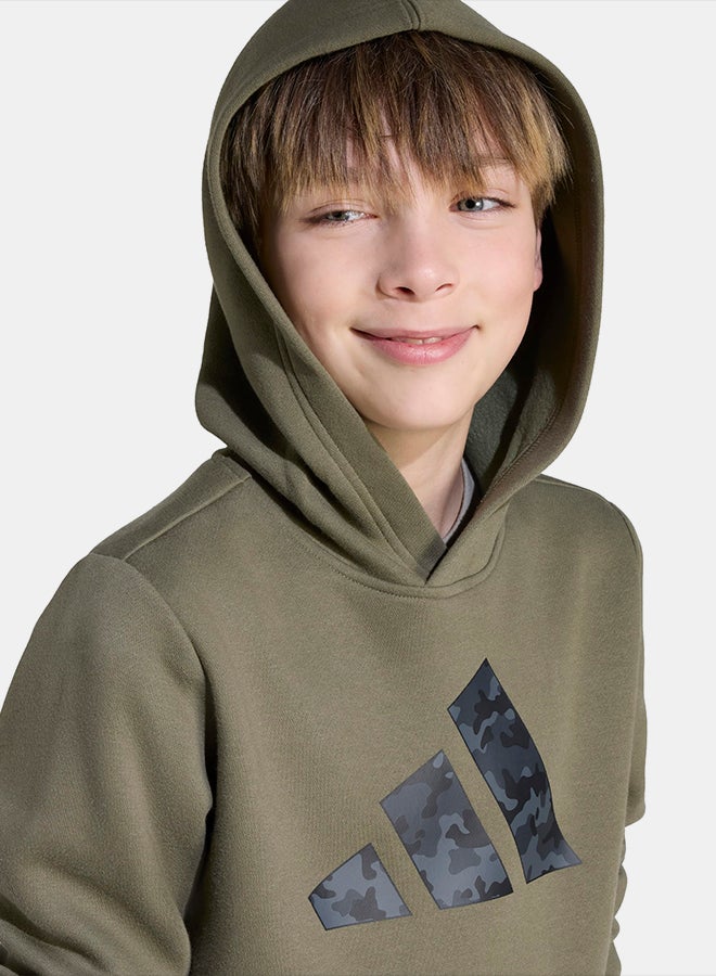 Adidas هودي جرافيك كامو للأطفال - Image 4