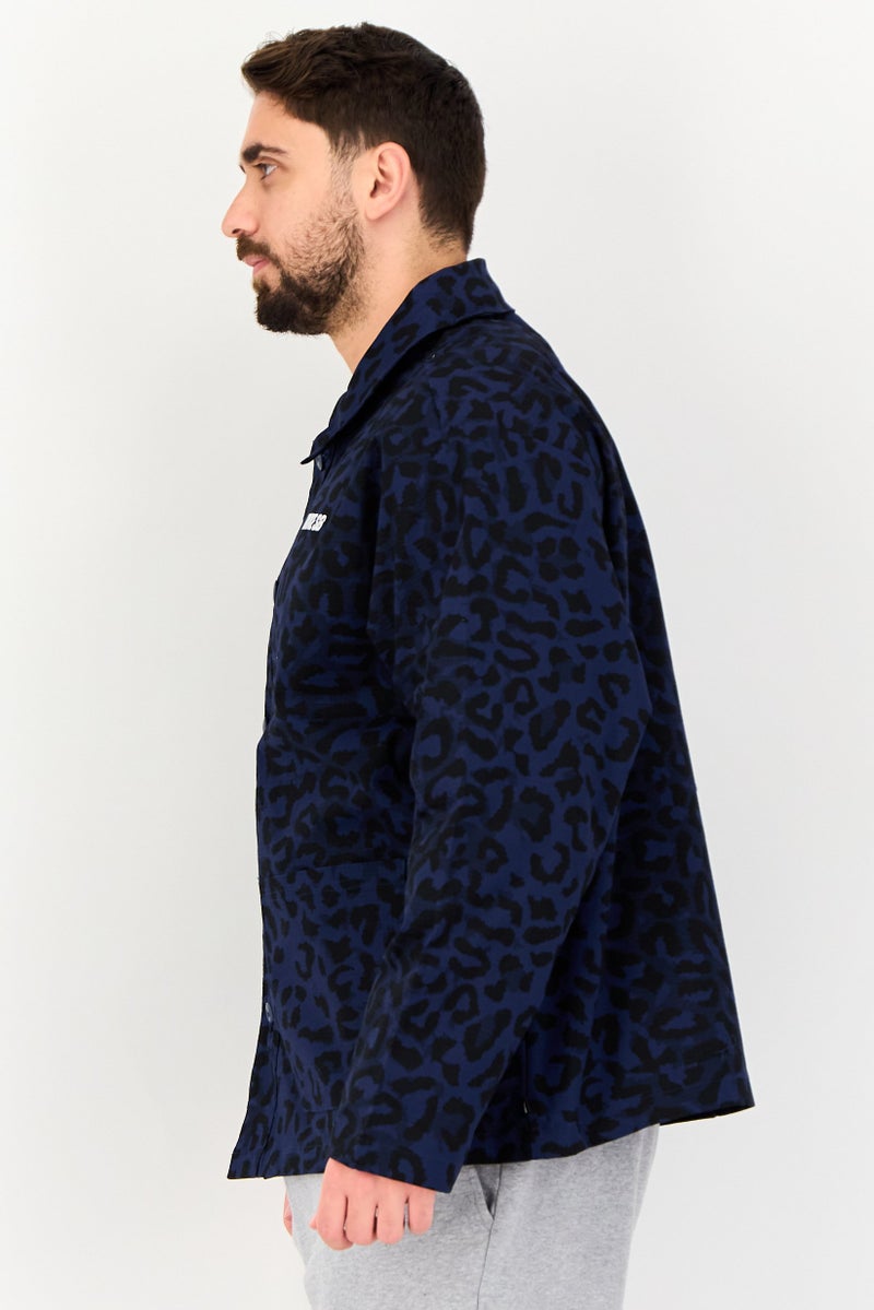 Nike جاكيت قميص خارجي طويل الأكمام للرجال بتصميم فضفاض، متعدد الألوان - Image 4