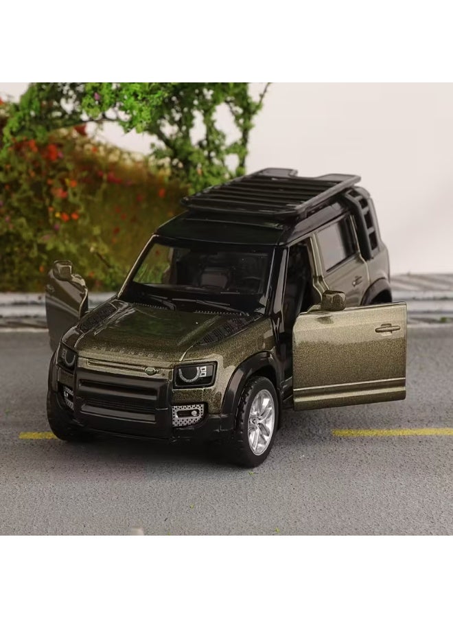 Land Rover Defender 110 model car, size 1:43, the doors are openable, the car simulates the reality and is realistic in its external details, a beautiful looking car from the modern car models, you can play or decorate rooms, offices, councils, cafes, or on shelves to display it, or for car lovers and collectors, also for professional photographers and advertisement photographers to put it as a background or add it inside a transparent acrylic box and give it as a gift to your loved ones, to parents or children, or as a gift to someone who drives the same car - Image 4