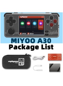Miyoo A30 Handheld Game Console 2.8-inch 640*480 IPS Screen 2600mAh Compatible with WiFi Multiplayer Portable Case(Gray Black)  - Image 5