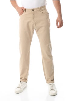 Andora Straight Leg Gabardine Pants_Coffee Brown  - Image 1