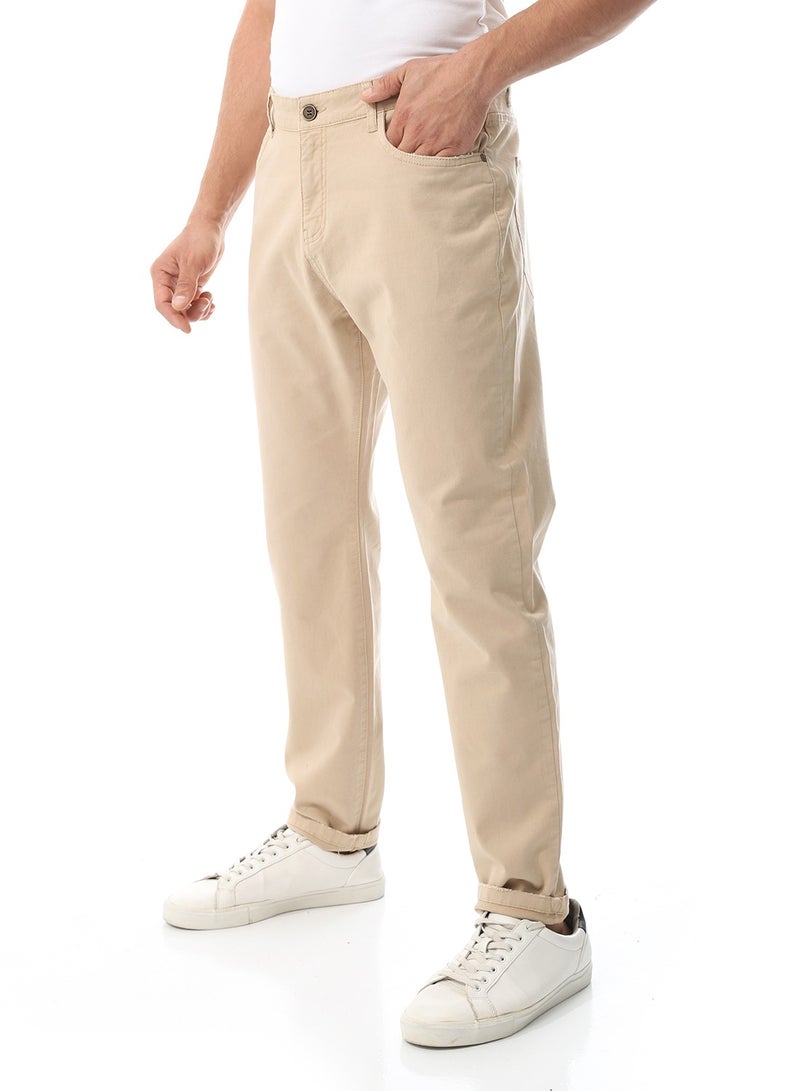 Andora Straight Leg Gabardine Pants_Coffee Brown - Image 2