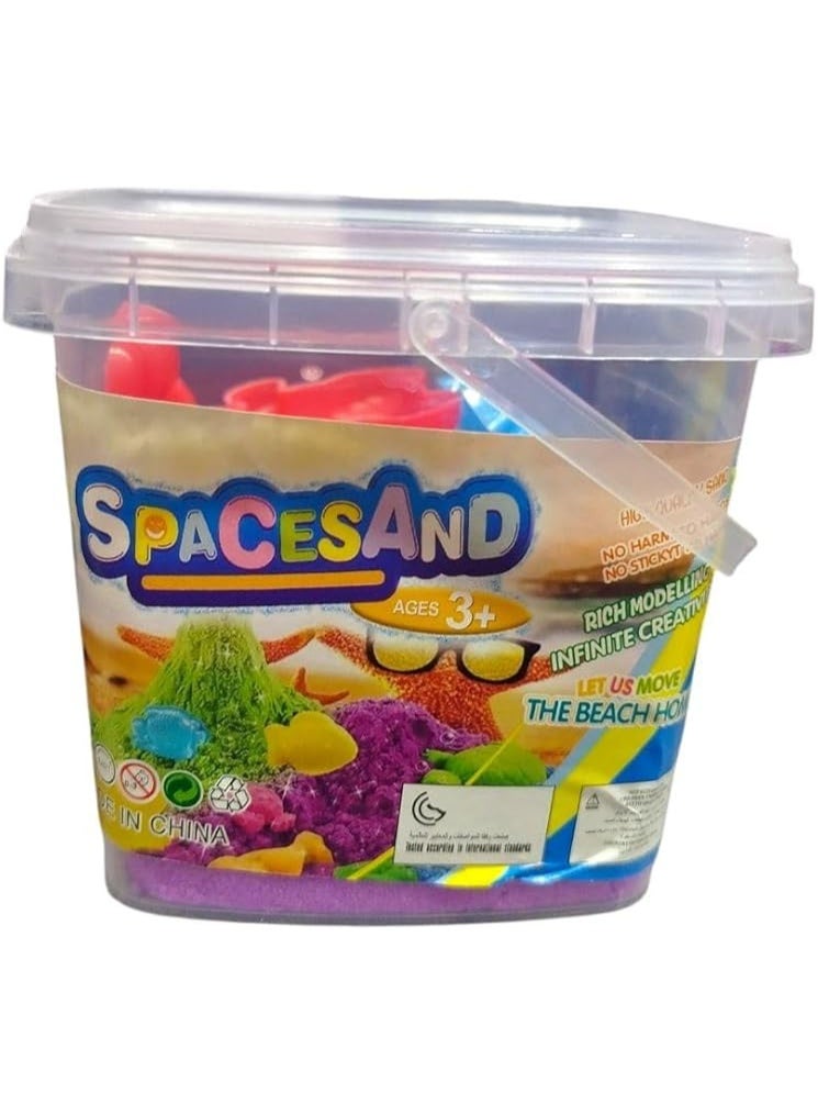 Amazing Dough and Magic Clay With Mould, Reusable Sensory Set, Gluten-Free Wonder Sand Activity Toys, Indoor Games for Kids Age 10 to 15 Purple (750 GM Bucket) - Image 2