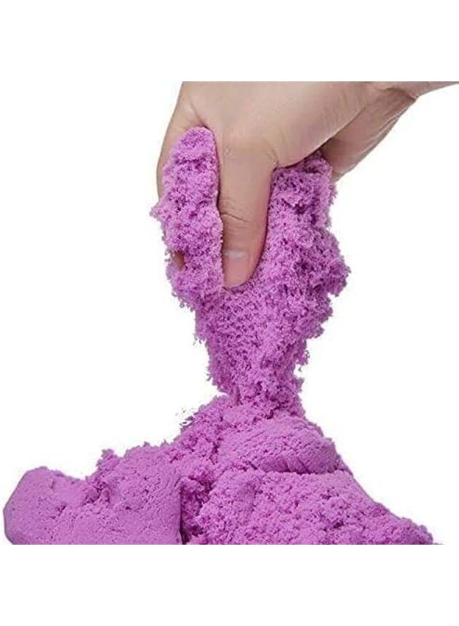 Amazing Dough and Magic Clay With Mould, Reusable Sensory Set, Gluten-Free Wonder Sand Activity Toys, Indoor Games for Kids Age 10 to 15 Purple (750 GM Bucket) - Image 5