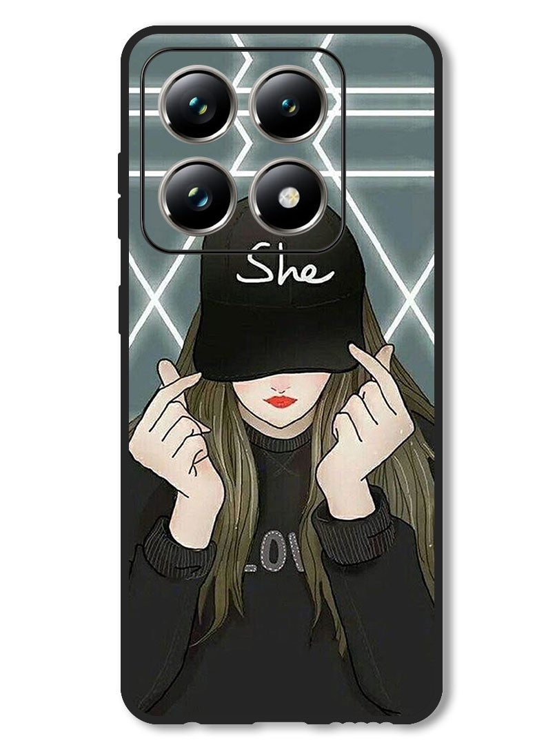 Theodor Case Compatible with Xiaomi 14T Pro Protection Shockproof Bumper Cover She On Cap - Image 1