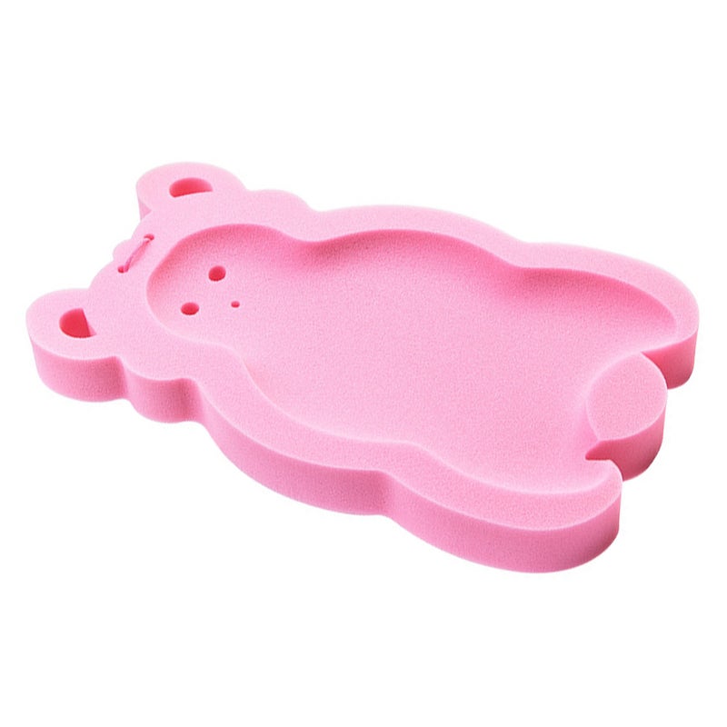 Baby Bath Sponge Cushion: Pinkish, Non Toxic Odorless Material, Skid Proof Design - Breathable Quick Dry, Newborn Bath Mat for Infant Bathtub Use - Image 4