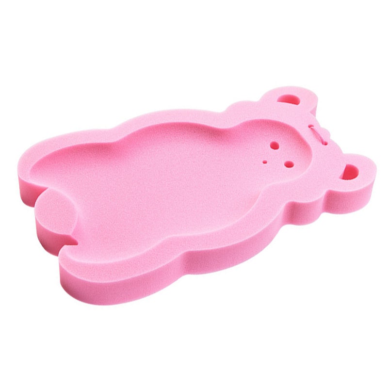 Baby Bath Sponge Cushion: Pinkish, Non Toxic Odorless Material, Skid Proof Design - Breathable Quick Dry, Newborn Bath Mat for Infant Bathtub Use - Image 2