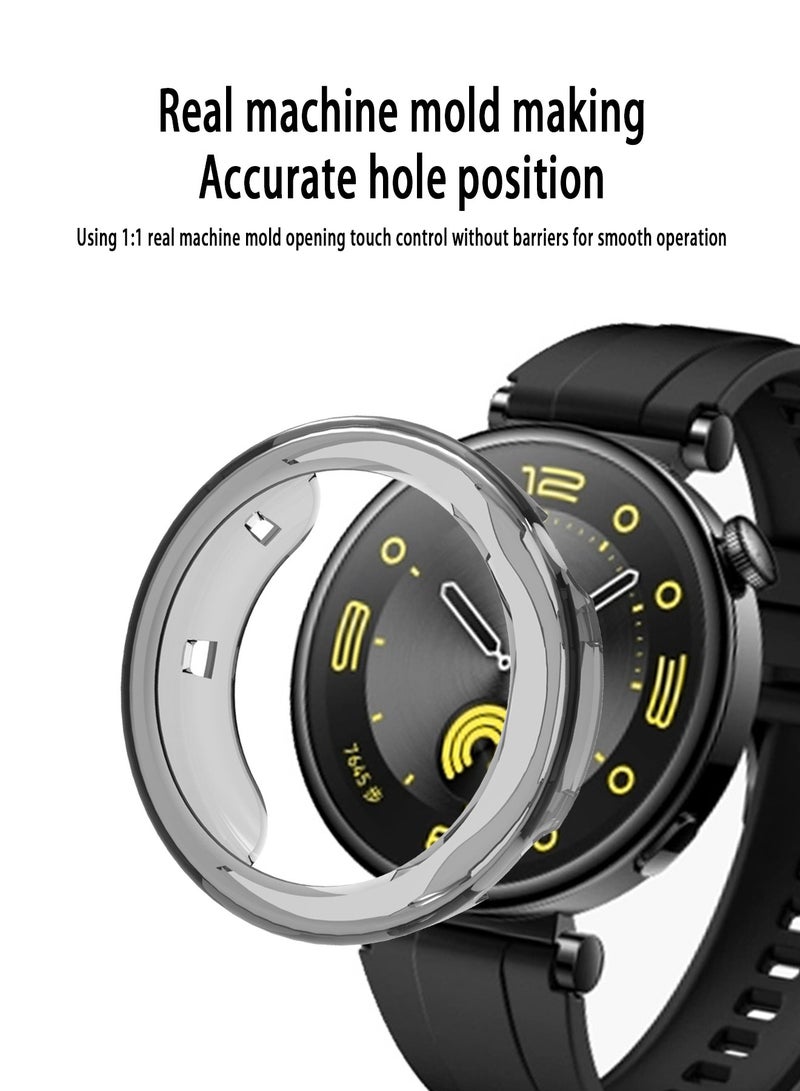 Case Shell Compatible with Huawei Watch GT4 41mm 【NO Screen Protector】 With Soft Anti Drop TPU Scratched Resistant Protective Case Cover for Men Women Smartwatch Accessories - Image 2