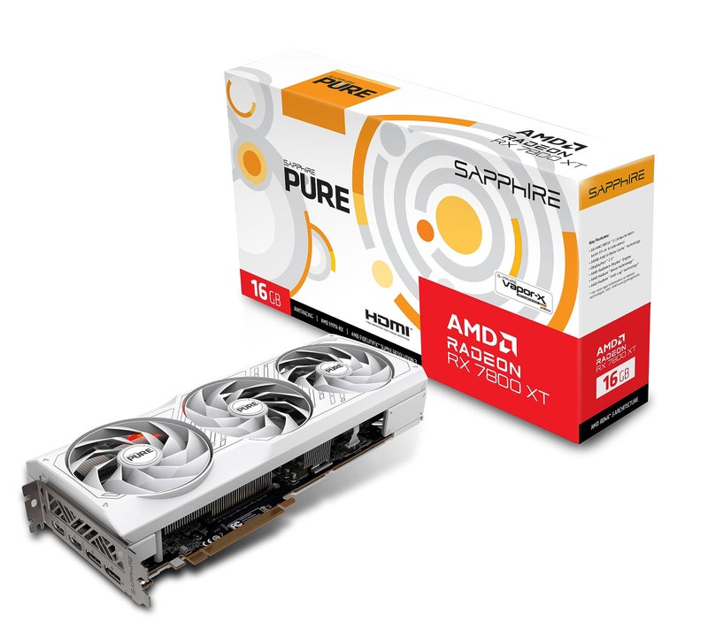 Sapphire 11330-03-20G Pure AMD Radeon RX 7800 XT Gaming Graphics Card with 16GB GDDR6, AMD RDNA 3 - Image 1