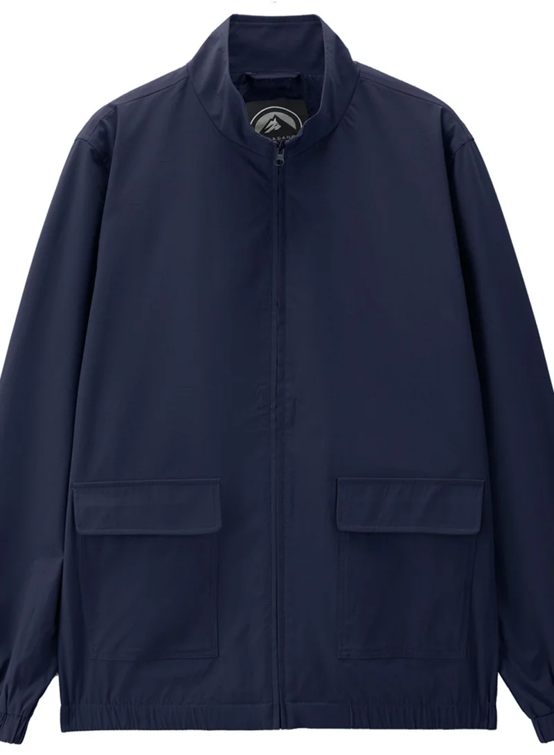 جيوردانو Men’s Regular Fit Full‑Zip Long Sleeve Polyester Jacket