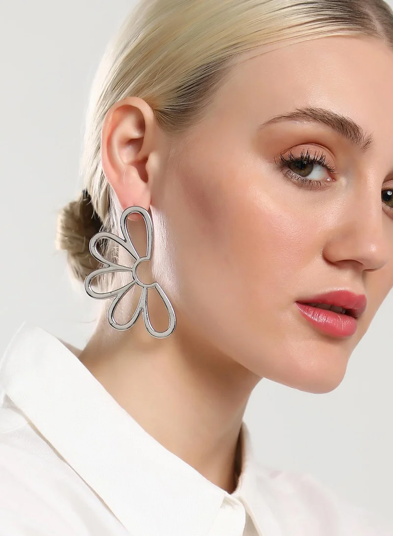 سوهي أقراط متدلية صناعية شبه زهور