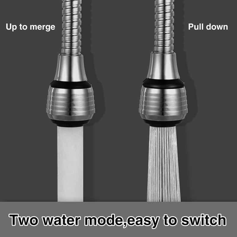 zoba Flexible metal kitchen sink faucet attachment, adjustable in all directions. - Image 3