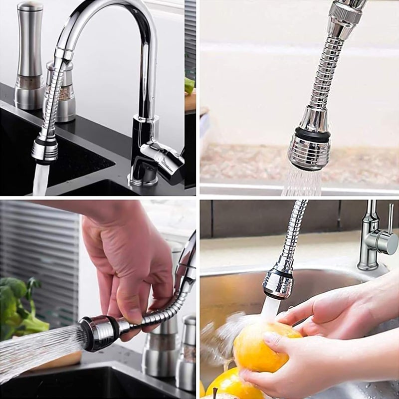 zoba Flexible metal kitchen sink faucet attachment, adjustable in all directions. - Image 4