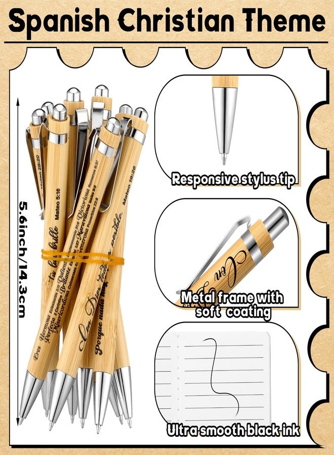 Fuyoooo 72 Pieces Regalos Cristianos En Español Regalos Para Christain Bible Spanish Gift Religious Notebooks and Pen with Bag Easter Baptism Graduation Gift for Women Men Church (Vintage Style) - Image 4