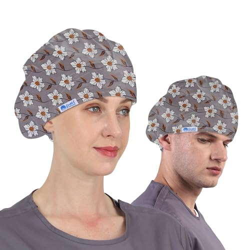 GUOER Hat Bouffant Cap One Size Multi Color (Gray01) - Image 2