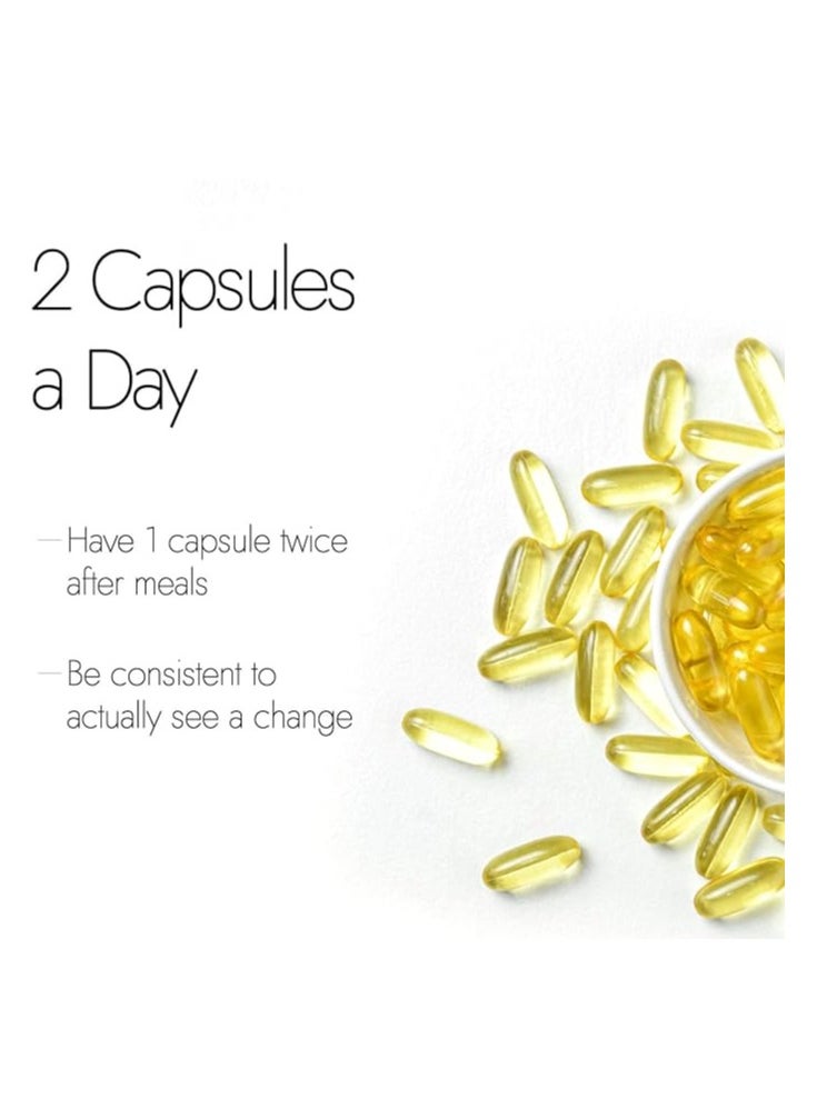 Kapiva Kapiva Omega 3 Capsule - Nutritional Supplement, Vegan Flaxseed Capsules, Heart, Brain & Skin Health Support, Unisex, 1 Bottle  - Image 2