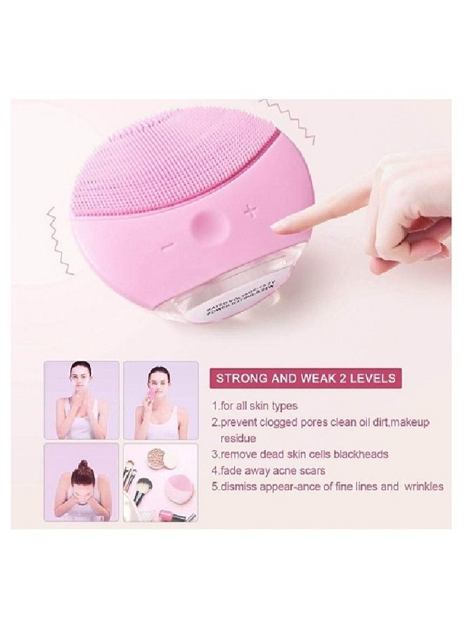 تي أر آي ماء تواليت فلاور بينك 100مل مع هدية جهاز  من السيليكون لتنظيف الوجه وردي فاتح - Image 3