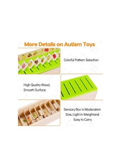 Generic AugToy Wooden Montessori Toys for Toddlers 1+ 2 3 4 Year Old Color Shape Matching Sorting Box Preschool Learning Activities Sensory Bin Autism Puzzles for toddlers 1-3 Boys Girls Birthday Gifts  - Image 5