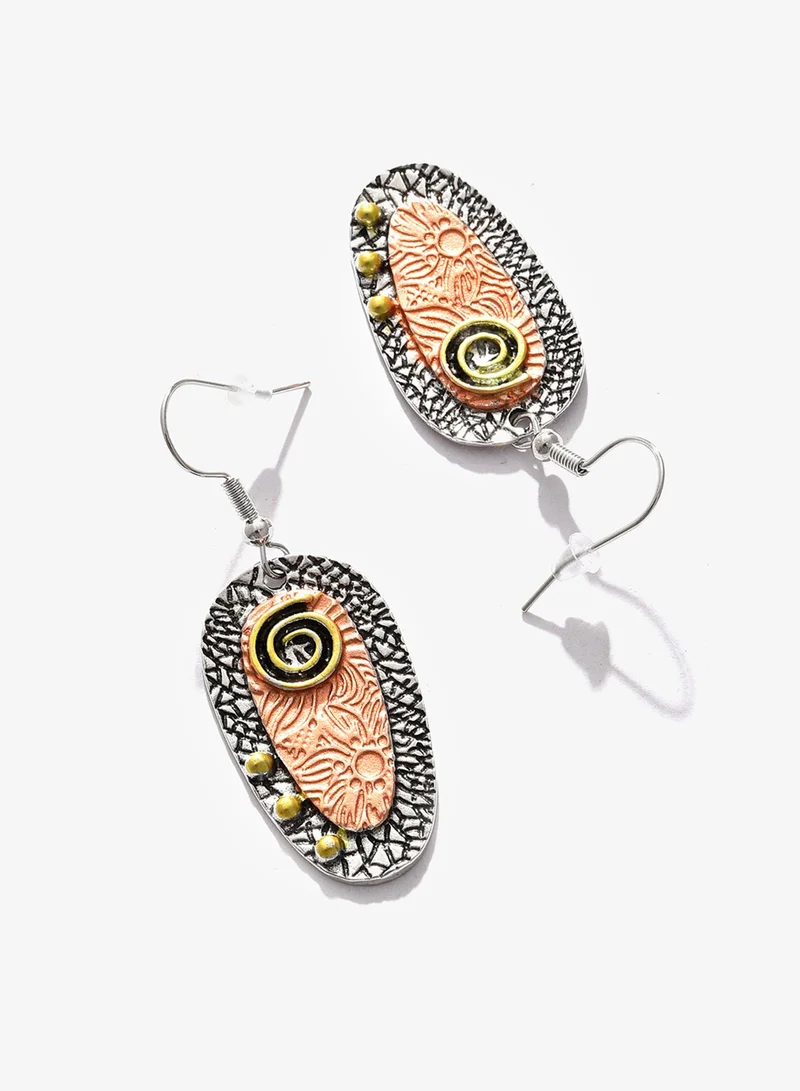 SOHI Imprint Artificial Drop Earring Jewellery