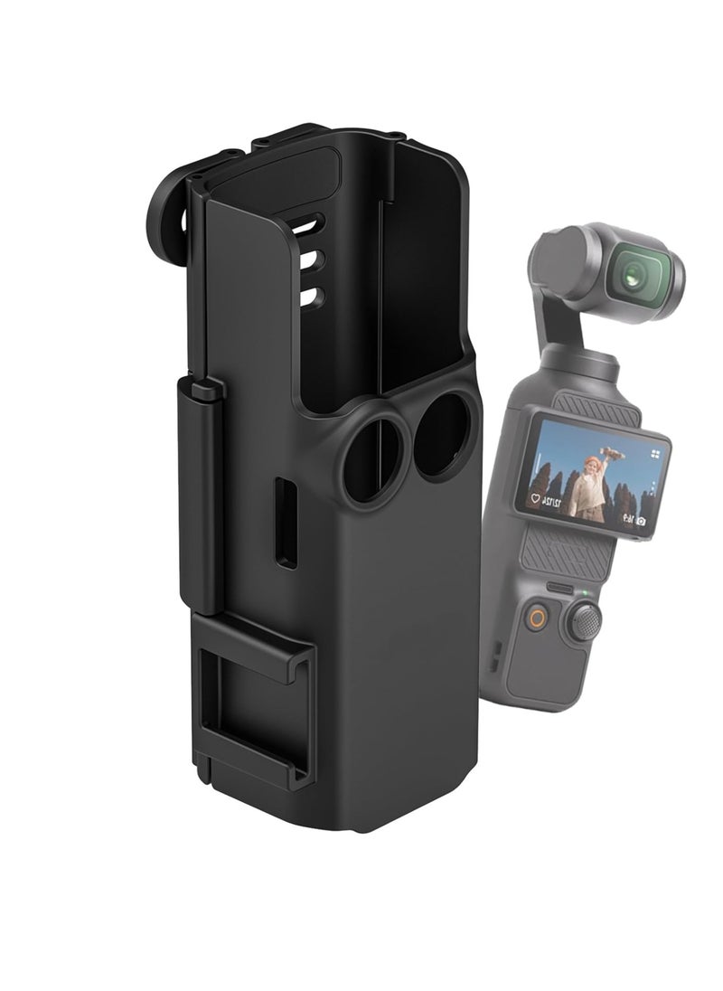 SYOSI - محول تمديد كاميرا SYOSI لـ DJI Osmo Pocket 3 ملحقات إطار المقبض وميكروفون خفيف للأحذية الباردة، ربط الخيط بحامل ثلاثي القوائم وحزام الرأس ومشبك الدراجة وقضيب تمديد - Image 1