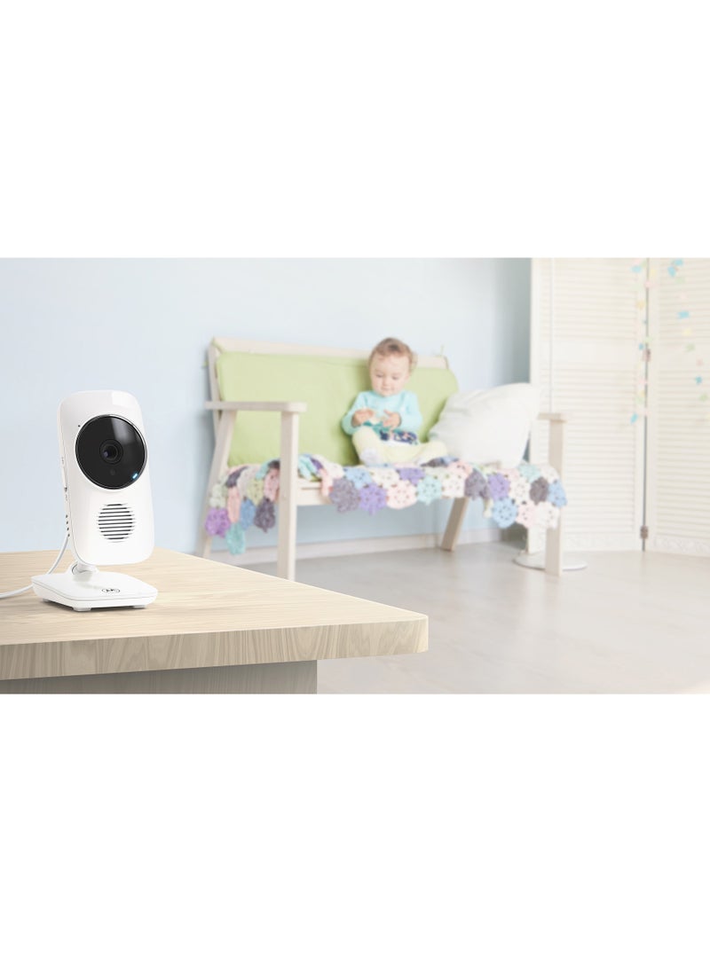 Motorola - Motorola 2.8 inches Video Baby Monitor with  Digital Zoom, Two-Way Audio, and Room Temperature Display - White - Image 1
