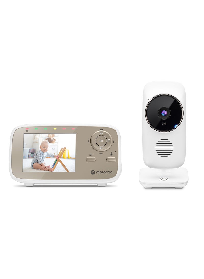 Motorola - Motorola 2.8 inches Video Baby Monitor with  Digital Zoom, Two-Way Audio, and Room Temperature Display - White - Image 1