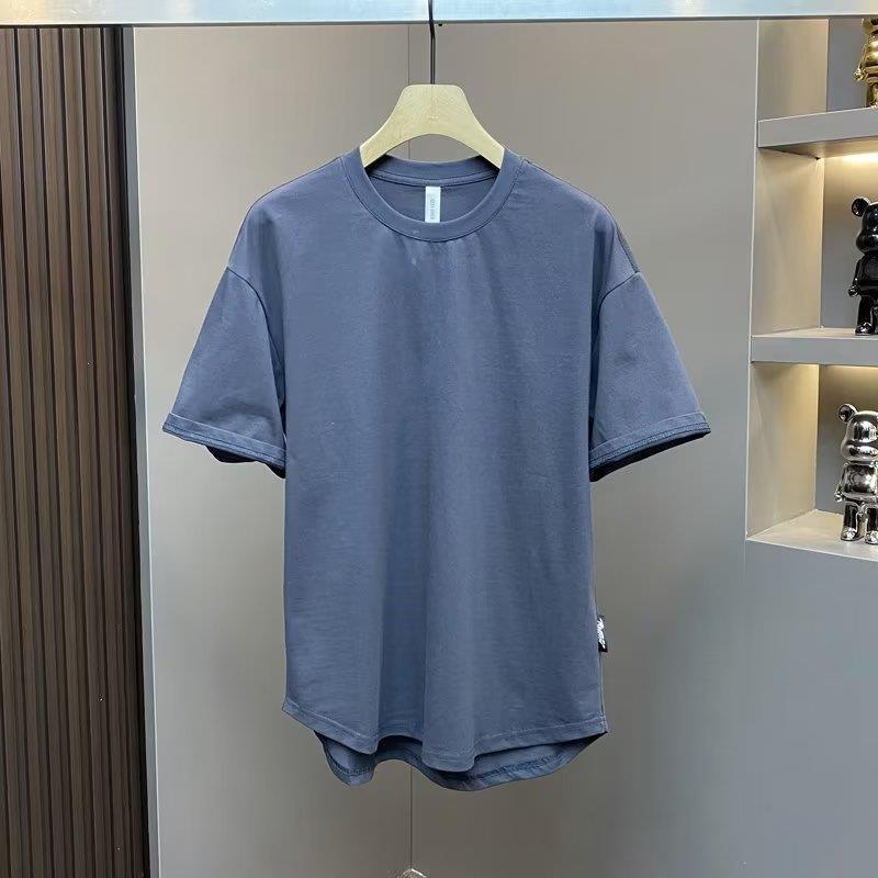 New Short Sleeve T-Shirt Men'S Summer Korean Style Trendy Simple Half Sleeve Top Hong Kong Style Loose Casual Fashion Brand T-Shirt - Image 1