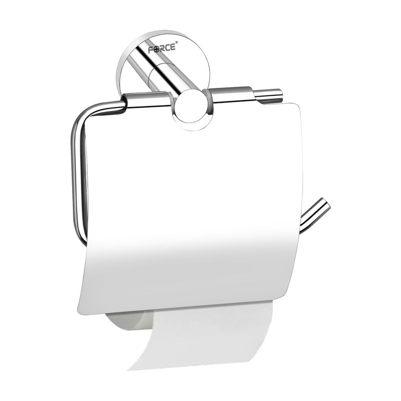 Force Toilet Paper Roll Holder Round for Bathroom Brass Base Stainless Steel 304 Toilet Paper Holder in Bathroom Toilet Tissue Roll Holder for Bathroom Toilet roll Stand Bathroom Accessories  - Image 2