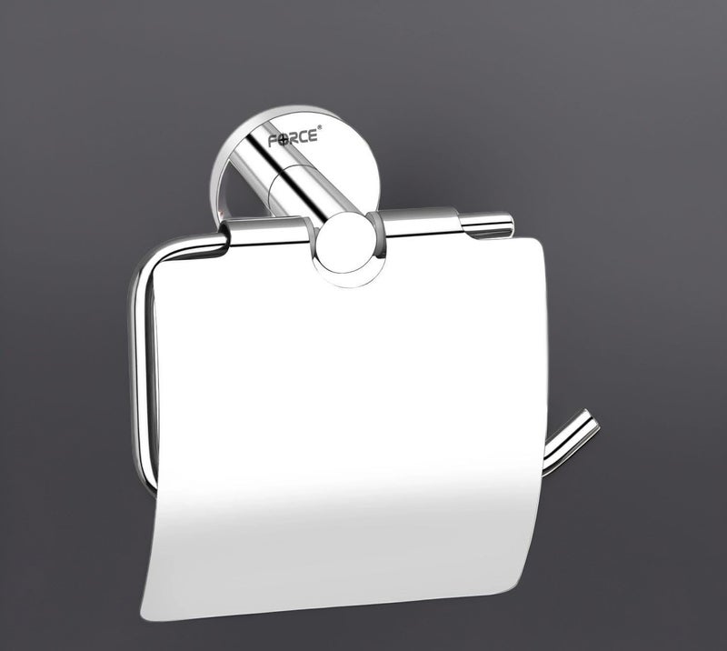 Force Toilet Paper Roll Holder Round for Bathroom Brass Base Stainless Steel 304 Toilet Paper Holder in Bathroom Toilet Tissue Roll Holder for Bathroom Toilet roll Stand Bathroom Accessories  - Image 4