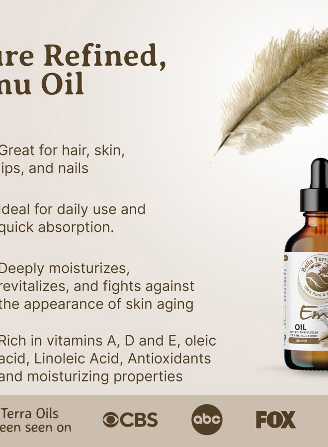 Bella Terra Oils Emu Oil 4oz - The Ultimate Australian Emu Elixir, Packed with Essential Fatty Acids and Vitamins, Timeless Beauty's Secret Ingredient - Image 3