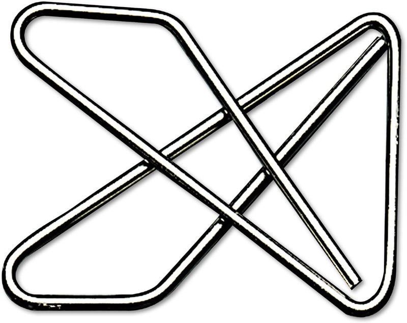 ACCO Brands Ideal Butterfly Paper Clamps, Steel Wire, Small 1.5 Inch Size, 100 Sheet Capacity, Silver, 50 Clamps per Box - Image 2