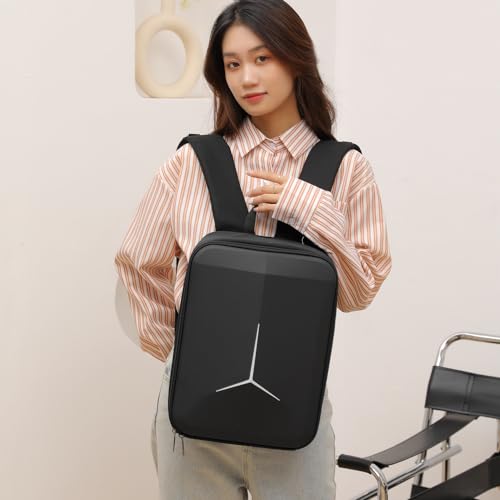 GetZget Nylon Carrying Case Bag For Dji Mini 4 Pro & Accessories, Compact Bike Travel Protection With Eva Foam Backpack (Black) - Image 5