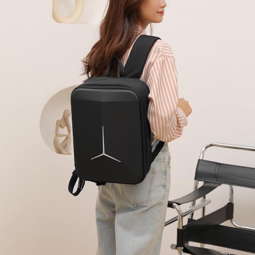 GetZget Nylon Carrying Case Bag For Dji Mini 4 Pro & Accessories, Compact Bike Travel Protection With Eva Foam Backpack (Black) - Image 4