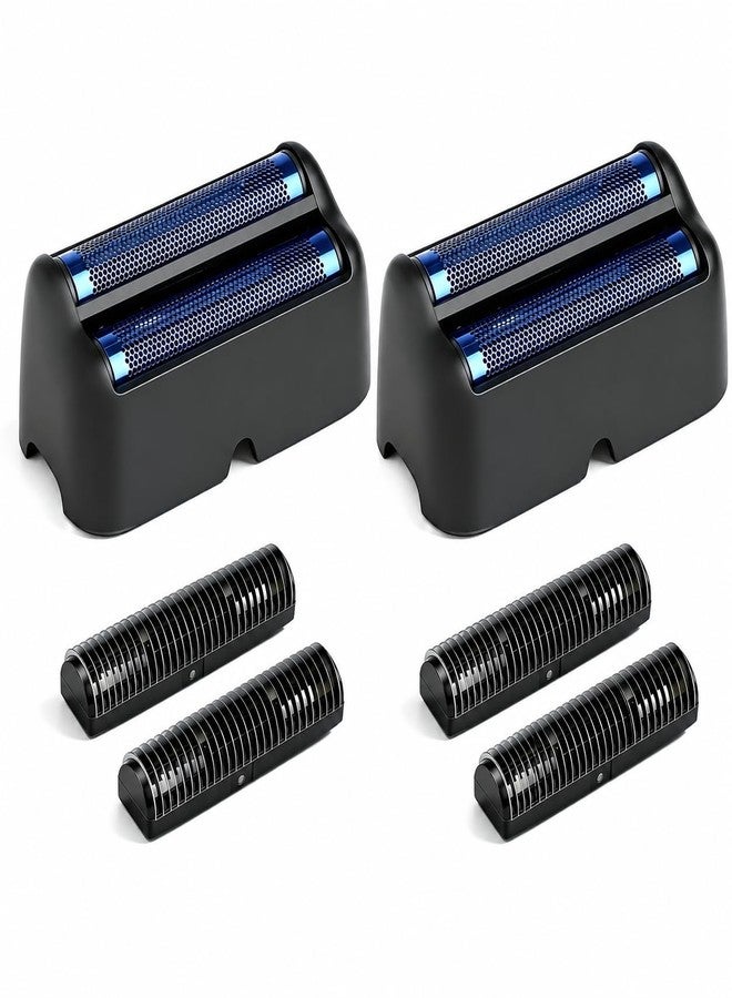 DODAER Replacement Double Foil and Cutter Blades Set Compatible with BaBylissPRO UV-Double Shaver,(Black Double Foil-2 Pack - Image 1