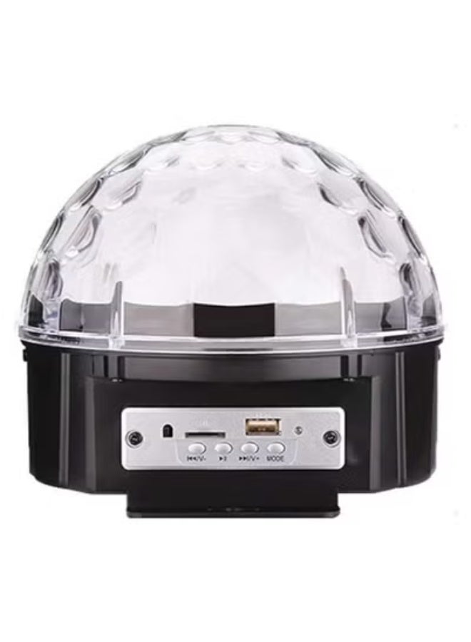 JAJEEK Vibrant LED Crystal Disco Ball Party Light – Sound-Activated Rotating RGB Strobe Light with Color-Changing Effects – Plug & Play Stage Lighting for Dance Floors, Home Parties, Weddings, Birthdays, Clubs & Holiday Events – Compact & Easy to Use - Image 1