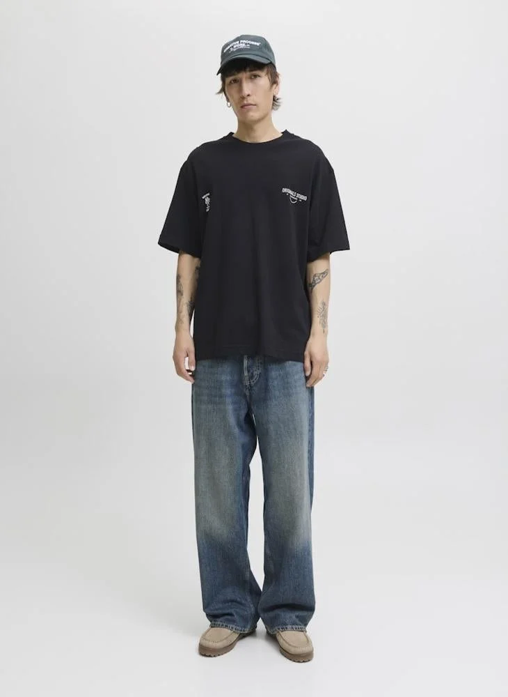 JACK & JONES  Graphic Crew Neck T-Shirt for Men | Best Price UAE