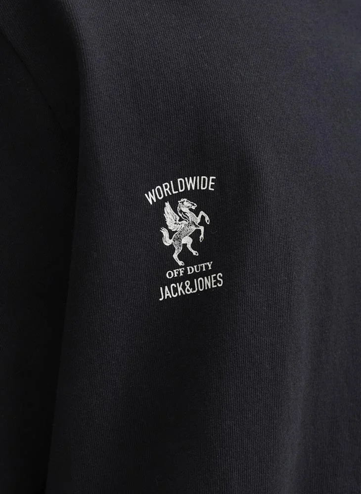 JACK & JONES  Graphic Crew Neck T-Shirt for Men | Best Price UAE