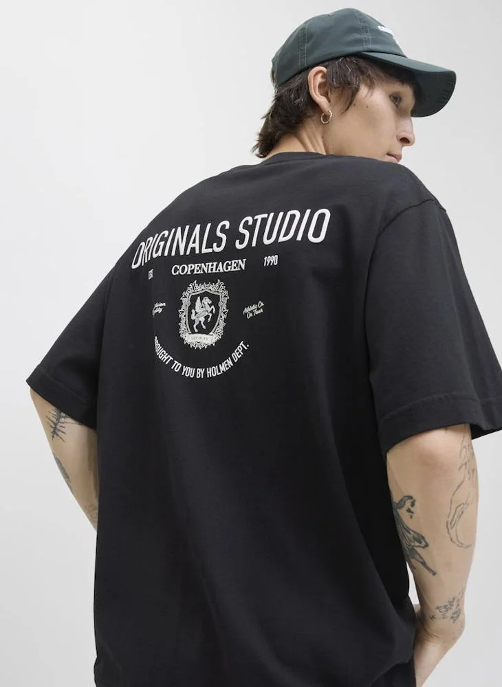 JACK & JONES  Graphic Crew Neck T-Shirt for Men | Best Price UAE
