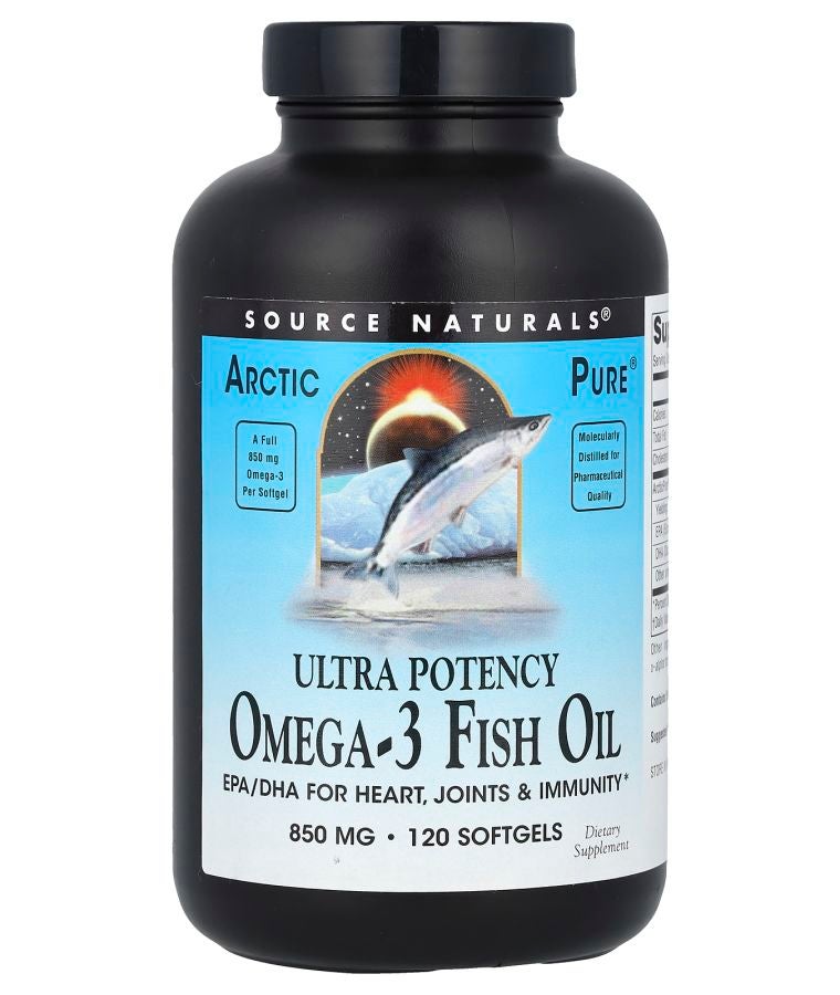 Arctic Pure® Ultra Potency Omega-3 Fish Oil 850 mg 120 Softgels