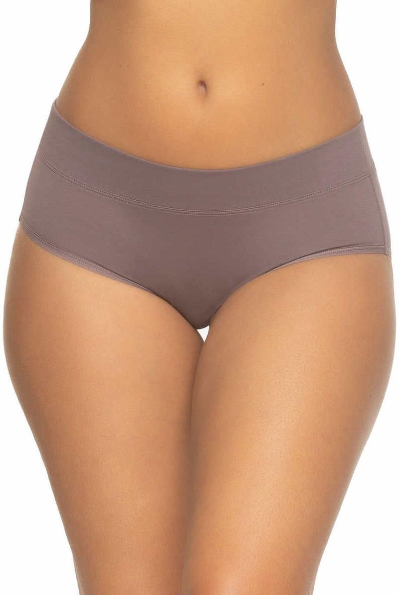 Felina Womens 5 Pack Pima Cotton Wide Waistband Hipster (US, Alpha, X-Large, Regular, Regular, Black/Black/Sparrow/Bark/Almost Mauve) - Image 4