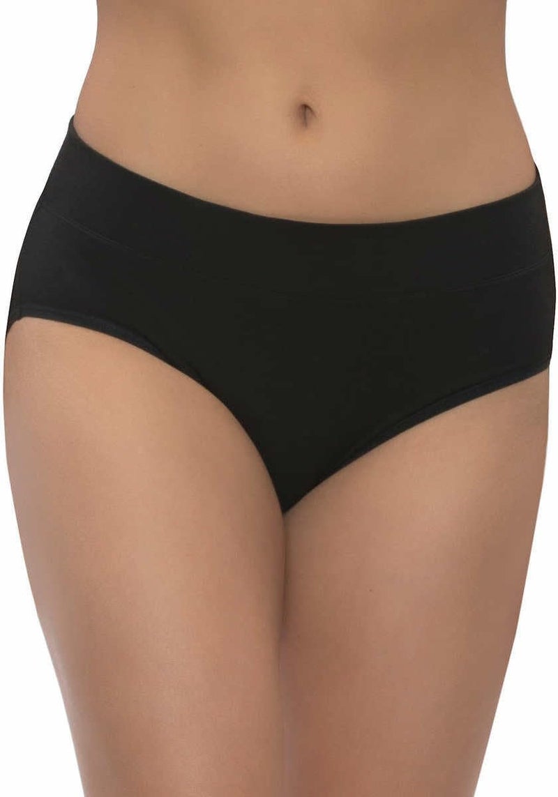 Felina Womens 5 Pack Pima Cotton Wide Waistband Hipster (US, Alpha, X-Large, Regular, Regular, Black/Black/Sparrow/Bark/Almost Mauve) - Image 2
