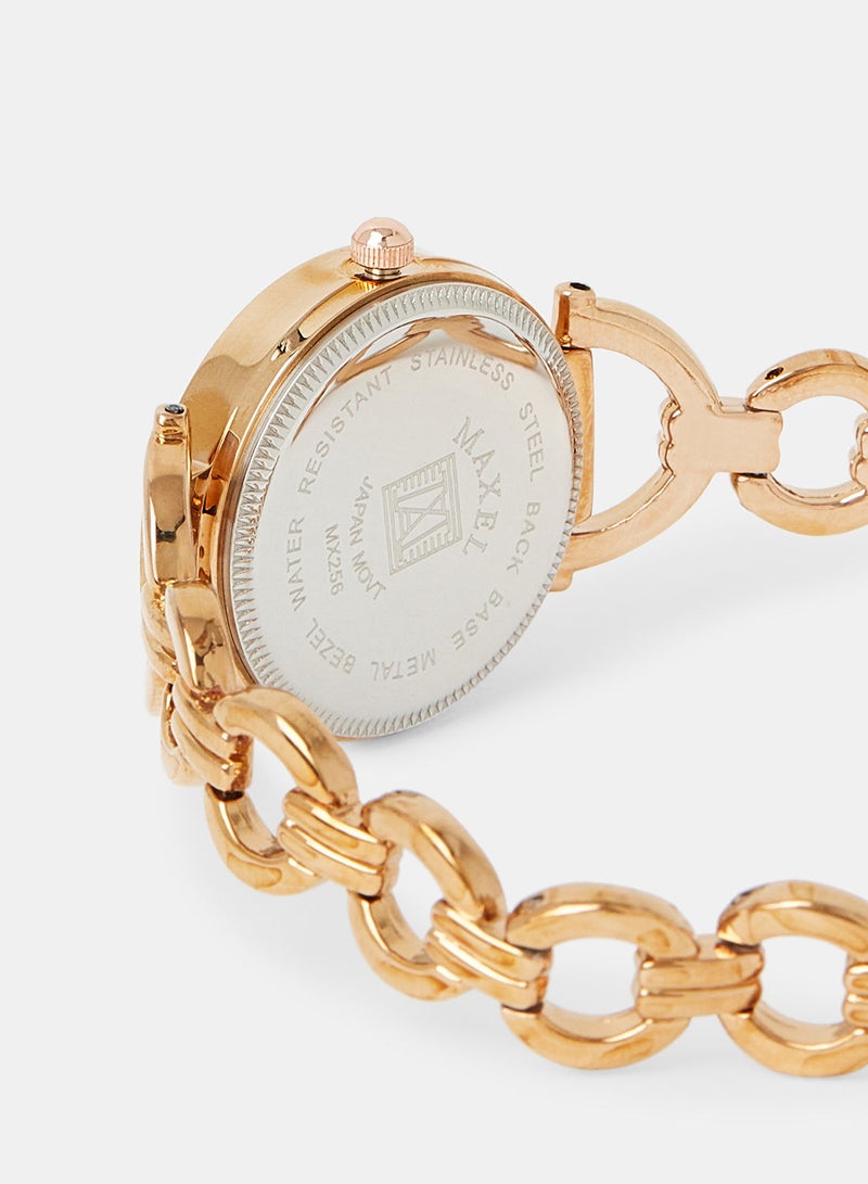 Maxel Women's Quartz Classic Fashion Analog Wrist Watch MX468 - 28mm - Image 4