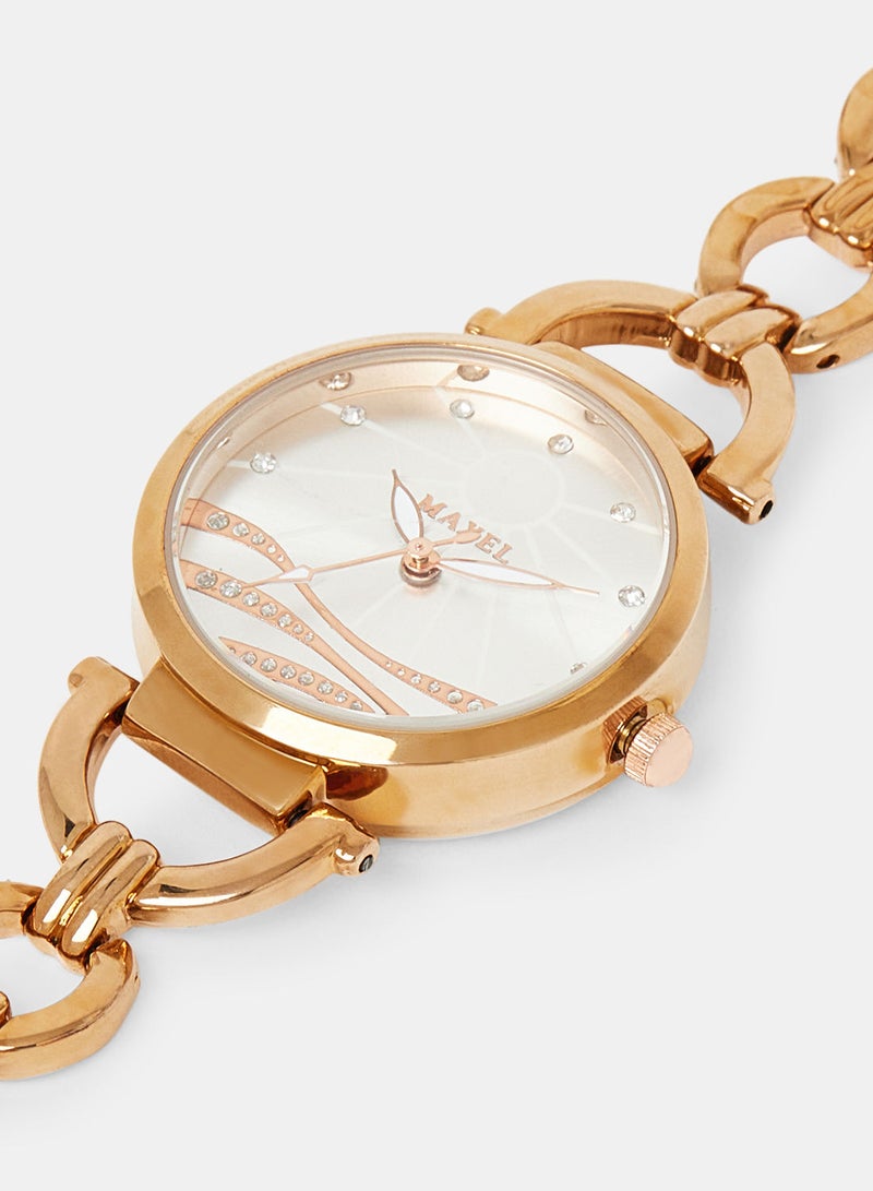 Maxel Women's Quartz Classic Fashion Analog Wrist Watch MX468 - 28mm - Image 2