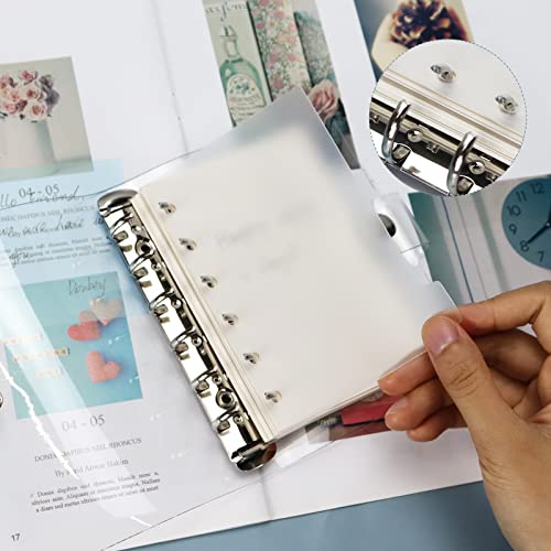 Koqye Plastic A7 Dividers Transparent Sturdy A7 6-Ring Binder Dividers with Tabs Personal Planner Inserts Tab Dividers for Binders, Agenda Accessories - Image 5