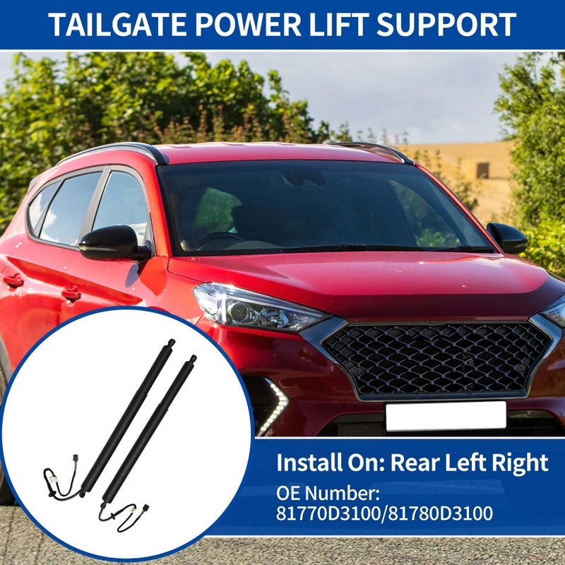 X AUTOHAUX X AUTOHAUX Rear Left Right Tailgate Power Lift Support for Hyundai Tucson 2016-2021 Liftgate Power Hatch Shock Strut No.81770D3100 Electric Trunk Power Liftgate 1 Pair  - Image 2